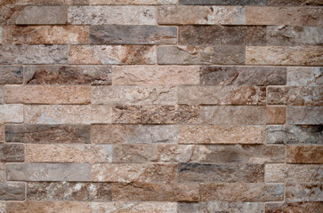 Wall Mural - Colorful cladding tiles imitating stone wall close