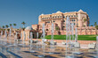 Wunderschönen Brunnen vom Hotel, Abu Dhabi, Vereinigte Arabische Emirate 