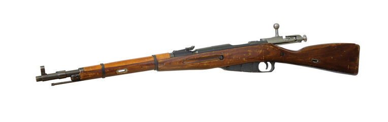Wall Mural - militarii rifle on transparent background