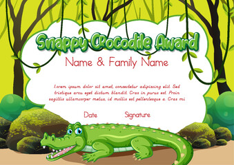 Wall Mural - certificate for kids template with customizable design with playful fonts