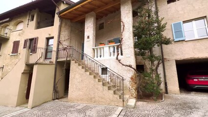 Poster - Historic centre of Comano, Ticino, Switzerland