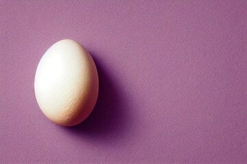 Poster - White chicken eggs for healthy organic food for breakfast, created with generative ai