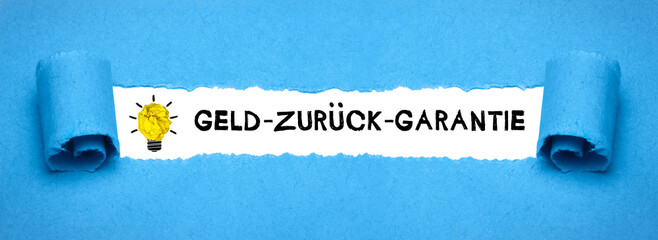 Wall Mural - Geld-zurück-Garantie	