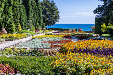 Sticker - Gods Garden in Palace and Botanical Gardens of Balchik city, Bulgaria