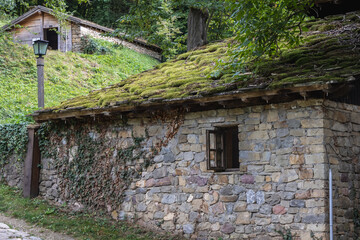 Wall Mural - Stone building in Etar folk open air museum in Grabovo town, Bulgaria