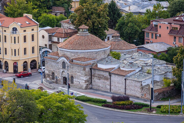 Sticker - View from Nebet Tepe hill in Old Town of Plovdiv, Bulgaria