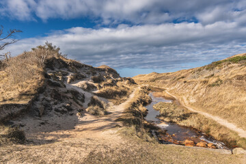 Sticker - Boegsted rende natural phenomeneon near the Danish North Sea coast in Denmark