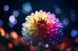 © MxCaptures - A Symphony of Colors: A Bokeh Flower in Full Bloom - Generative Ai