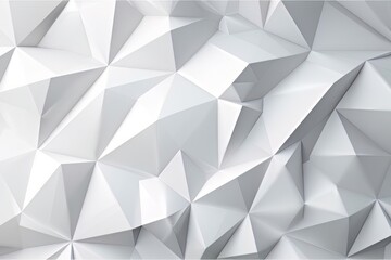 Aufkleber - White background. Abstract triangle texture. Generative ai