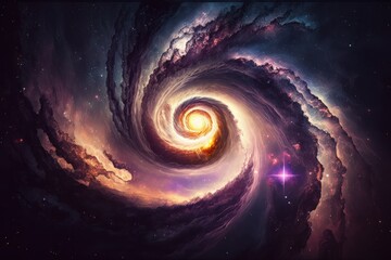 Poster - RGB Galaxy, Created With Generative AI