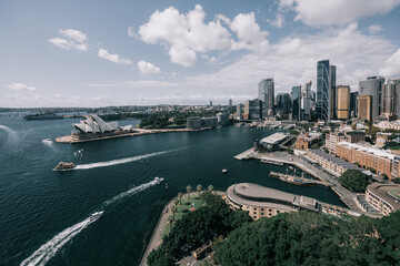 Sticker - Sydney Skyline From The Harbour Bridge in Australia