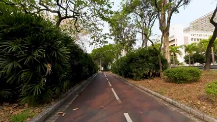 Wall Mural - Cycling Routes In Sha Tin by Bike Track. March 18 2023