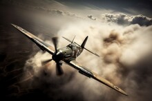 WW2 Airplane - Spitfire - Created With Generative Ai