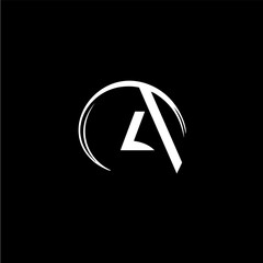 Poster - Letter A logo, monogram for business, dynamic geometric style emblem. Vector illustration.
