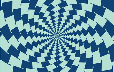 Poster - Optical illusion psychedelic hypnotic surreal abstract background. Vector illustration.