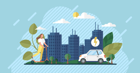 Wall Mural - earth day. international mother earth day. social poster, banner or card. environmental problems pro