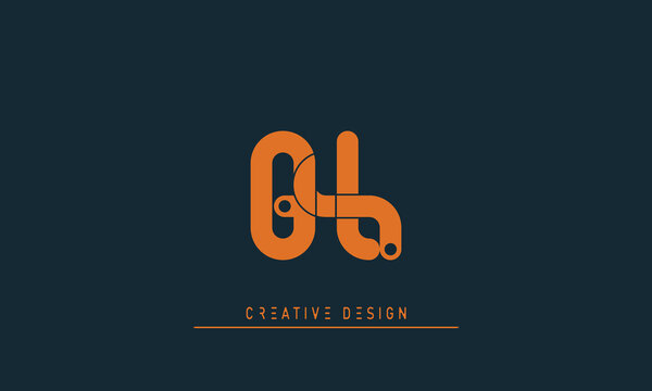 Alphabet letters Initials Monogram logo GL , LG