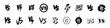 Versus icons set. VS letters set. Battle icons.