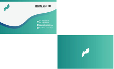 modern business card design . double sided business card design template . flat gradation business card inspiration