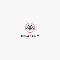Poster - simple and modern M letter logo design