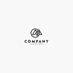 Poster - simple and modern M letter logo design