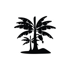 Wall Mural - banana tree logo icon design vector