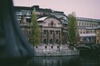 Beautiful view of the Parliament House, Federal government office in Stockholm, Sweden