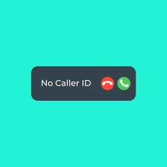 Fototapete - full-screen incoming call notifications. no caller id. iphone. android. call notif. get contact