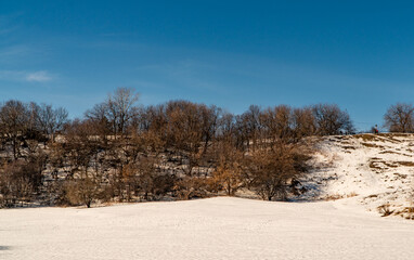 Wall Mural - landscape with snow