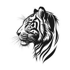 Poster - Tiger Tattoo. Generative AI