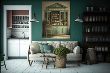 Canvas Print - home decor shop with a wide range of products and styles, from classic to modern, created with generative ai