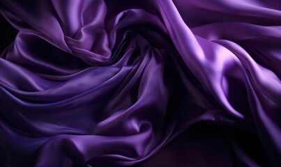  a purple fabric with a black background is shown in this image.  generative ai
