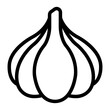 garlic line icon