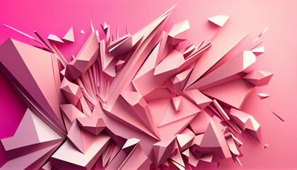Wall Mural - Modern Abstract pink Background . Generate Ai.
