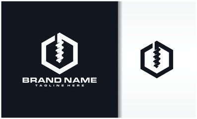 hexagons and drilling logo