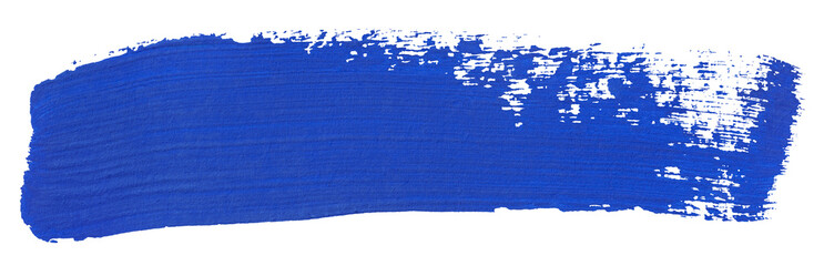 Wall Mural - Blue stroke of paint isolated on transparent background