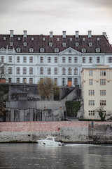 Wall Mural - houses on the river bank