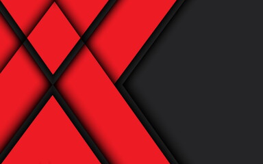 Aufkleber -  Modern business geometric background with red polygons square. Red dynamic abstract background with diagonal lines on a black background.Usable for Background, Wallpaper, Banner, Poster, Brochure,