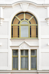 Wall Mural - view of white building with windows