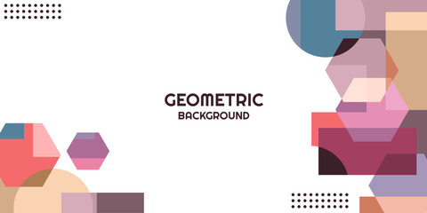 Wall Mural - flat geometric background