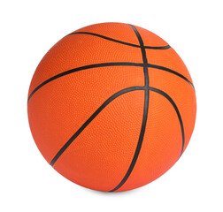 Sticker - New orange basketball ball isolated on white