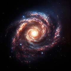 Wall Mural - star nebula in the deep sky at night. beautiful universe and galaxies. generative ai art