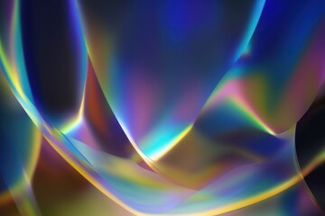 Wall Mural - creative modern holographic abstract blue background, futuristic vibrant illustration