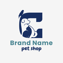 Initial Letter C Pets Logo Design