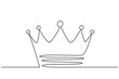 king queen prince princess crown headdress line art