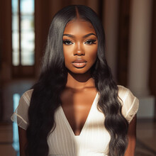 African American Beauty Model Fashion Model Hair Model  Black Hair Model AI Generative