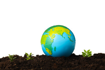 Earth Day, Environment and Eco concept, isolated on white background