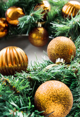 Canvas Print - Christmas decorations closeup