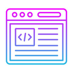 Web Coding Icon