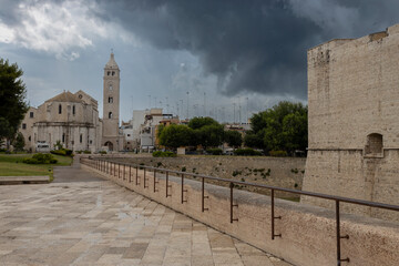 Wall Mural - BARLETTA, ITALY, JULY 8, 2022 - View of Basilica Co-Cathedral of Santa Maria Maggiore in Barletta, Apulia, Italy